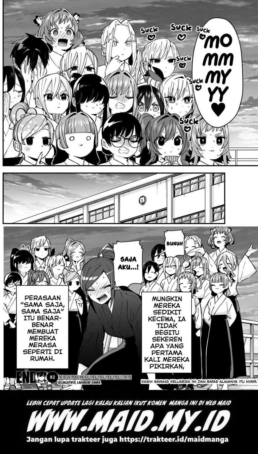 Kimi no Koto ga Dai Dai Dai Dai Daisuki na 100-ri no Kanojo chapter 82